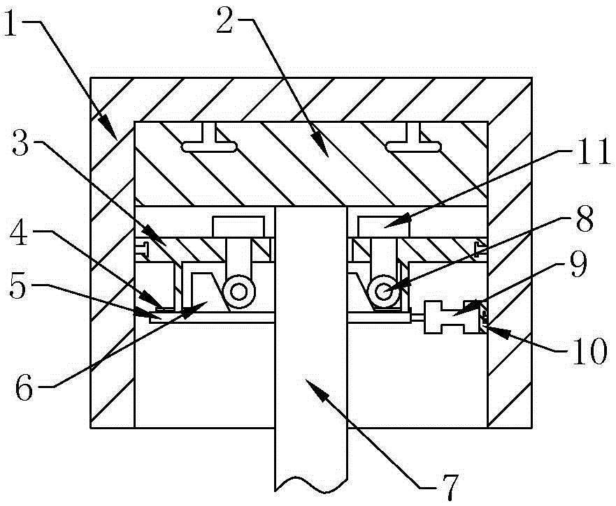 Adjustment device for projector