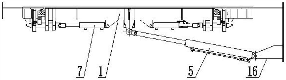 Threshold-free hydraulic weather-tight hinged door for ship