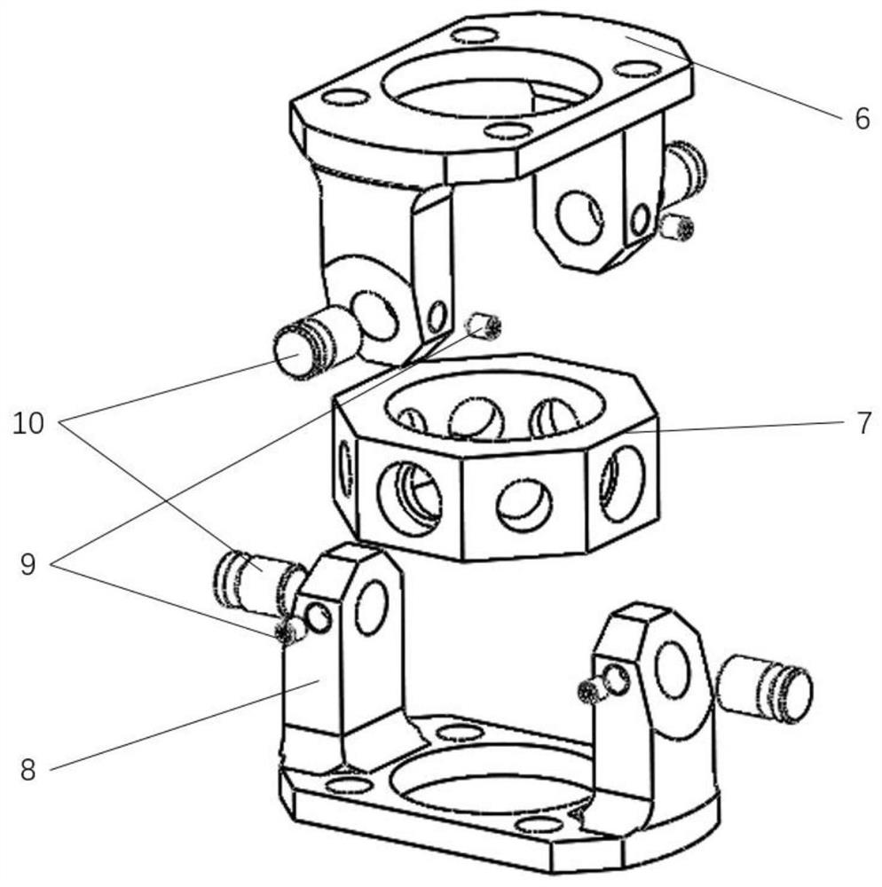 Decoupling variable-rigidity joint suitable for super-redundant mechanical arm