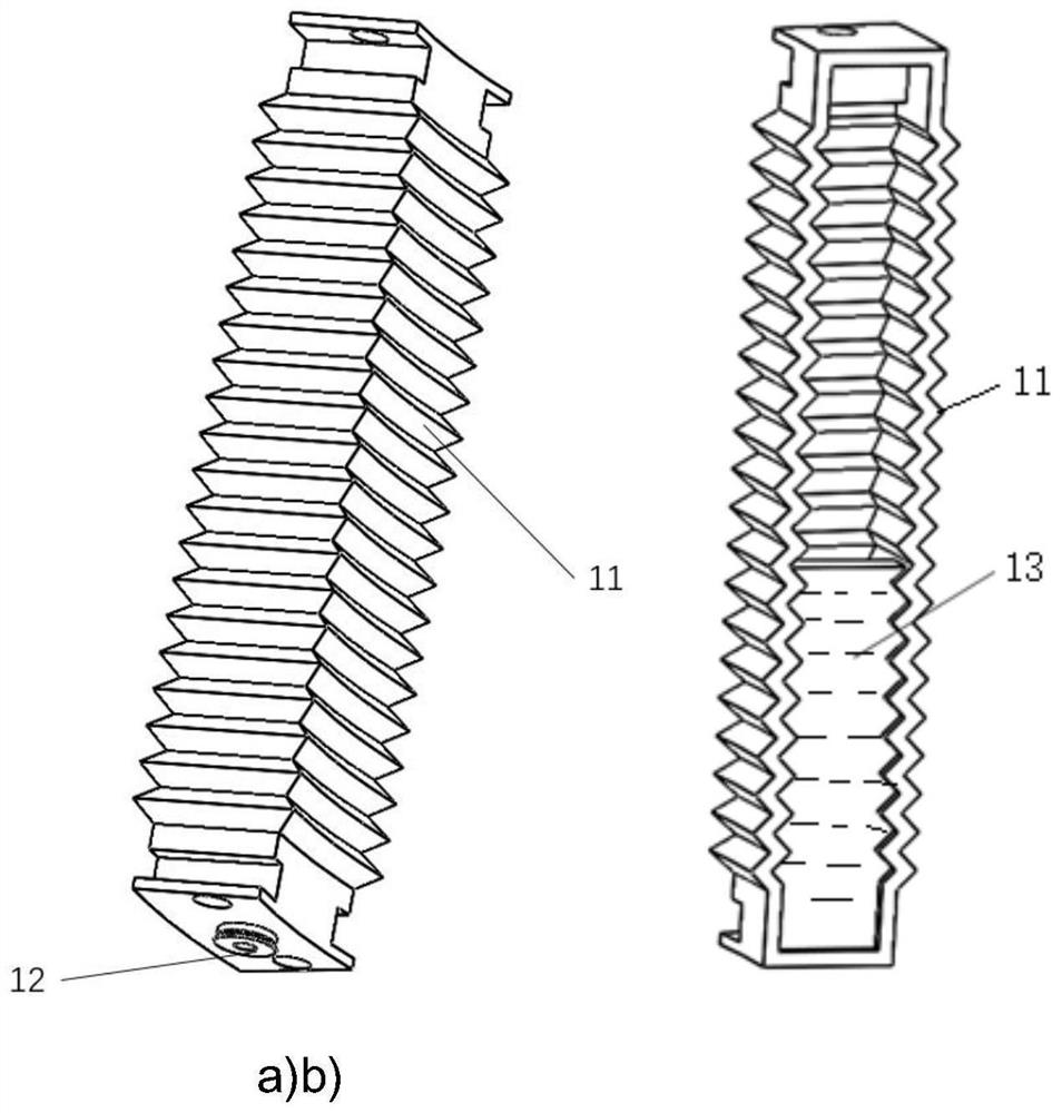 Decoupling variable-rigidity joint suitable for super-redundant mechanical arm