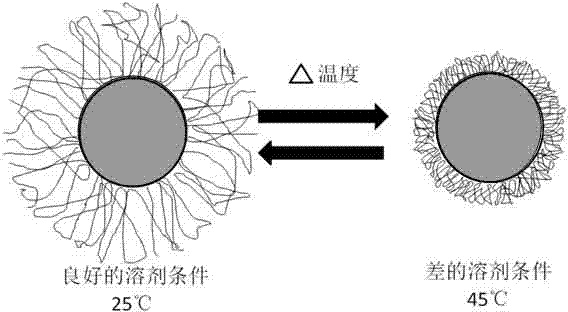 Preparation method of gel nano particles in thermosensitivie nuclear shell structure and application of product thereof