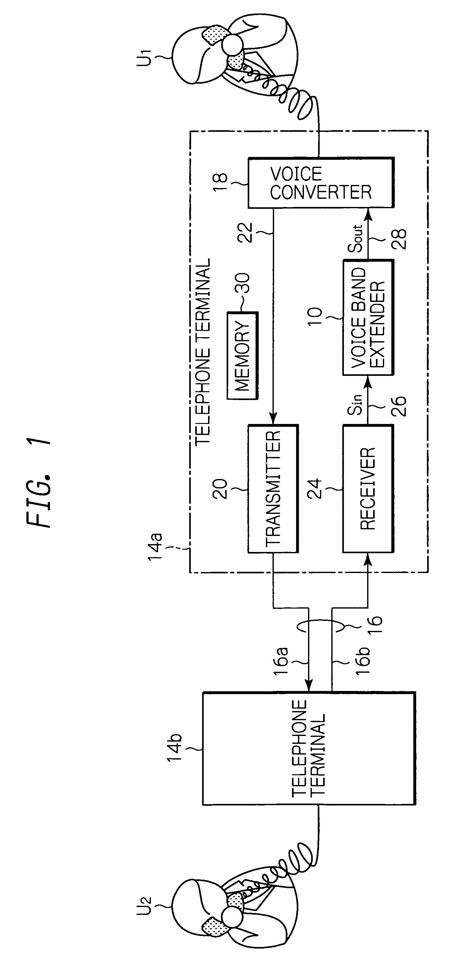 Voice band extender separately extending frequency bands of an extracted-noise signal and a noise-suppressed signal