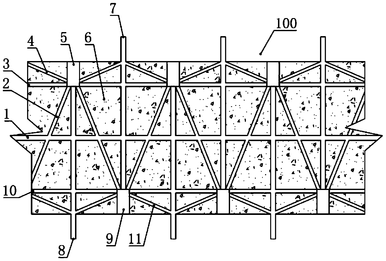 Fabricated shear wall structure vertical connecting structure