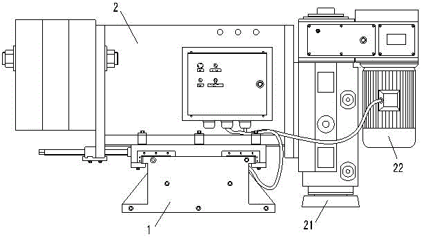 Special machine tool and processing method for plane processing of large equipment