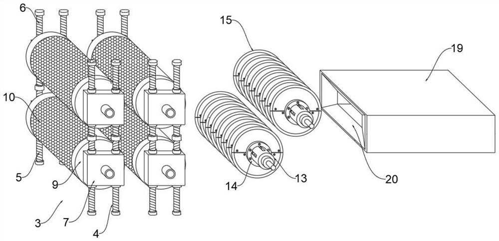 Bamboo chip splitting machine for bamboo craft processing and working method thereof