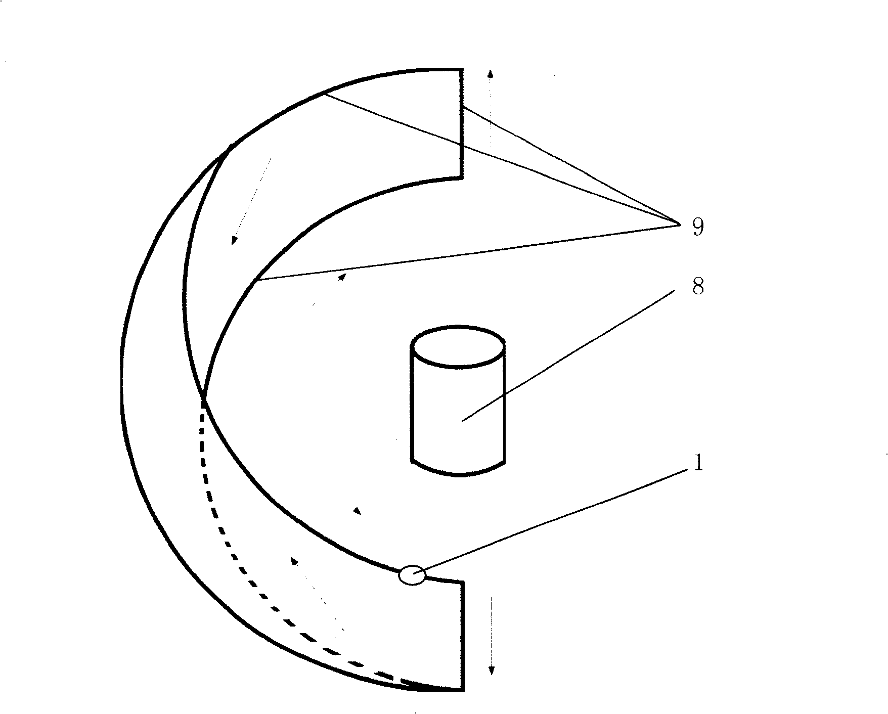 True three-dimensional volume imaging device with dual energy spectrum X-ray beam