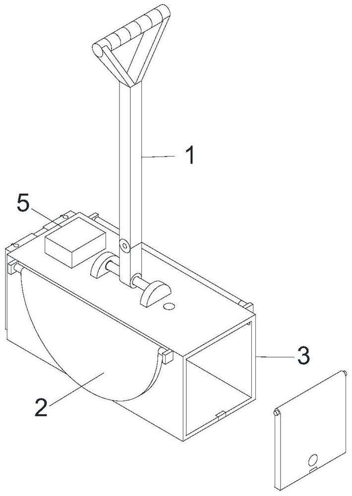 Manual water flow velocity measuring device for water conservancy monitoring