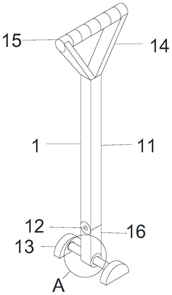 Manual water flow velocity measuring device for water conservancy monitoring