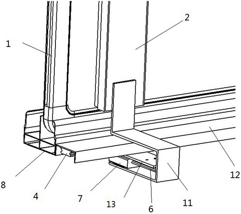 Manual integral dry wiping writing board