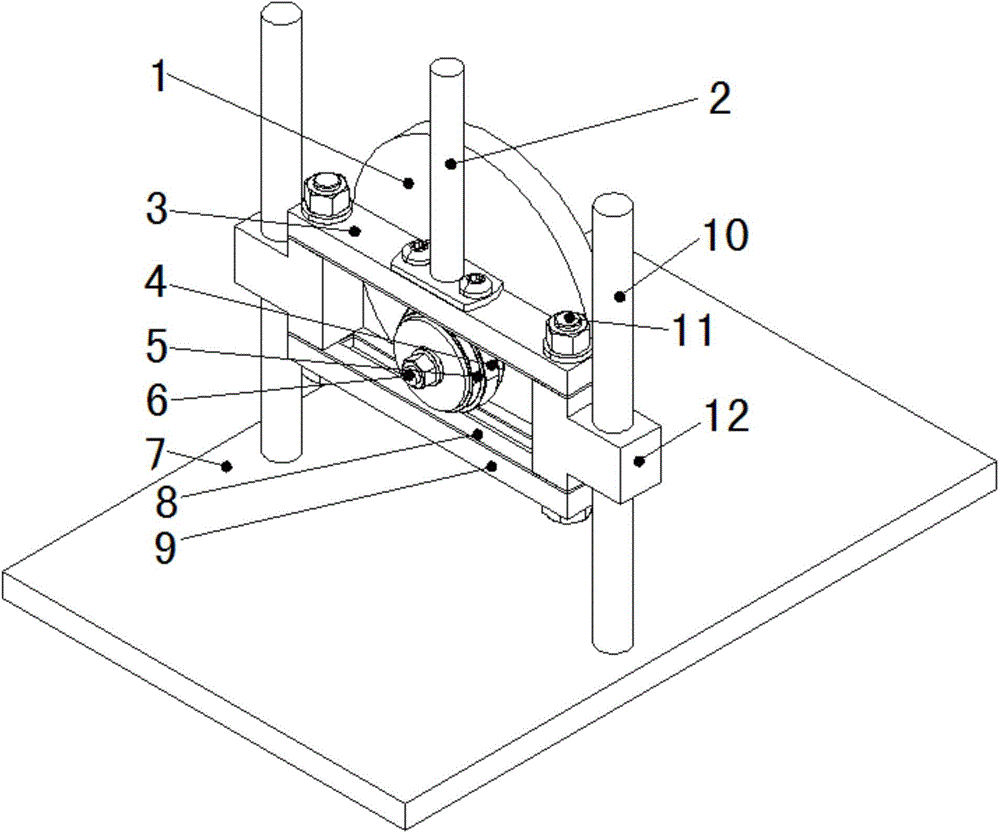 Sine crank mechanism of preloaded bearing