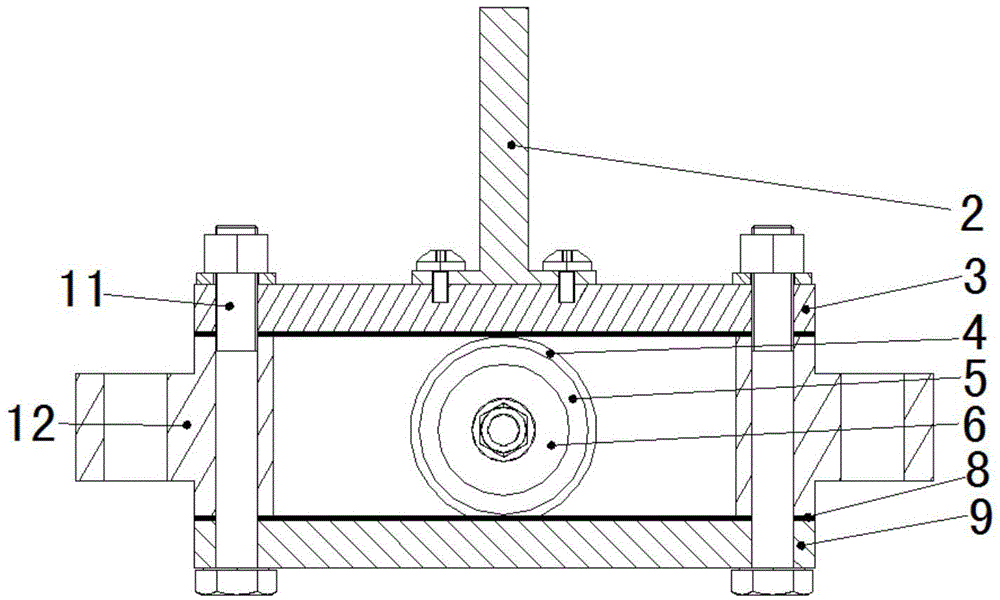 Sine crank mechanism of preloaded bearing