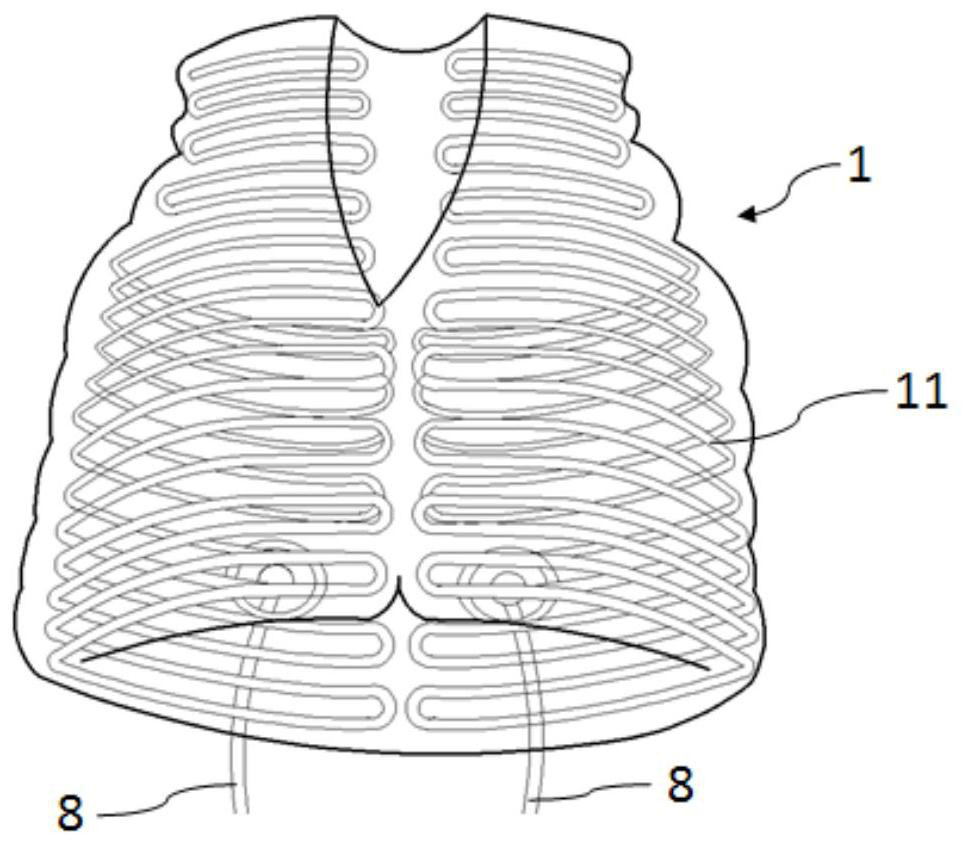 Liquid-cooled air conditioning garment