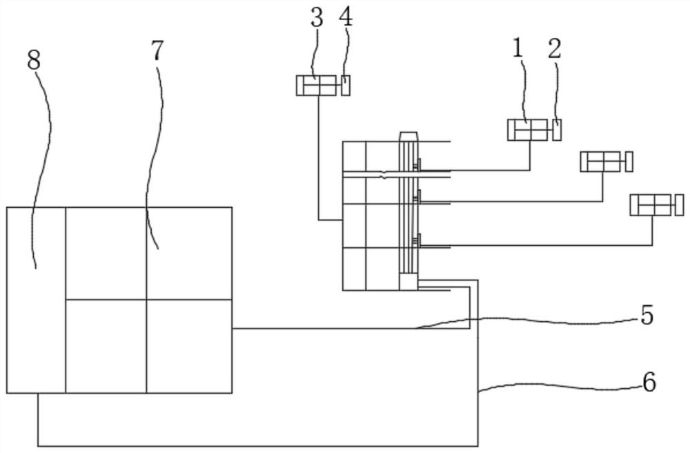 Intelligent garbage sorting system for building