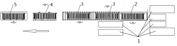 Semi-trailer carriage plate production line