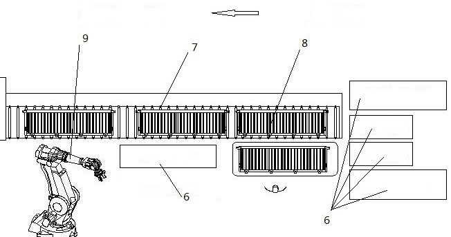 Semi-trailer carriage plate production line