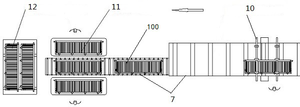 Semi-trailer carriage plate production line