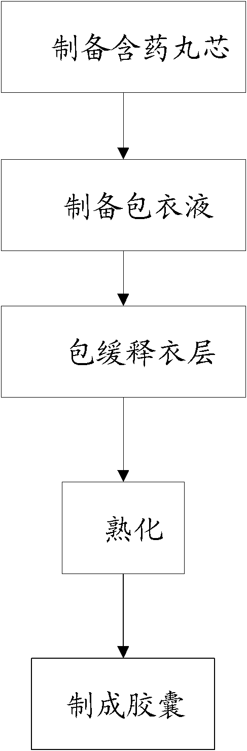 Sustained-release capsules of metoprolol succinate and preparation method thereof