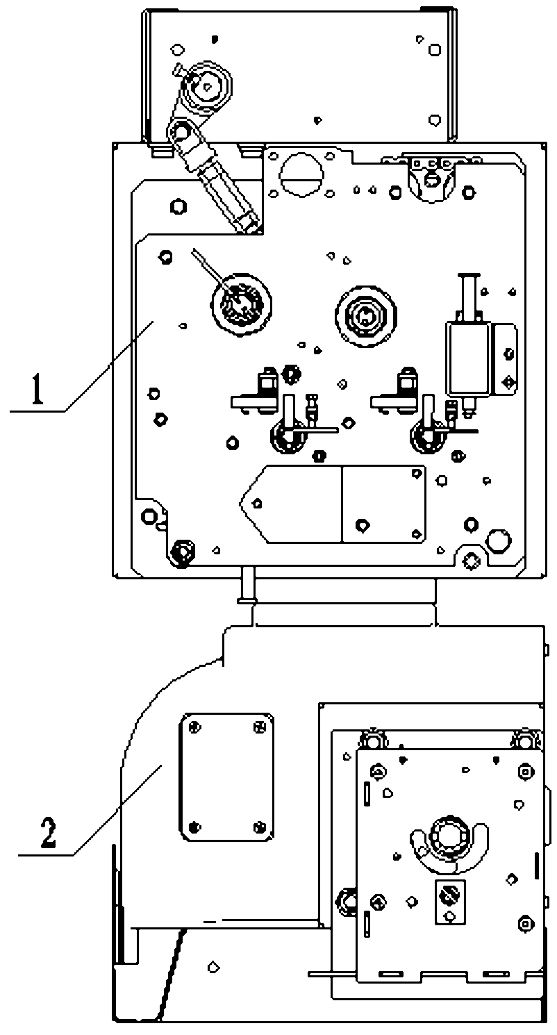 Solid assembly unit of switchgear cubicle for loop network