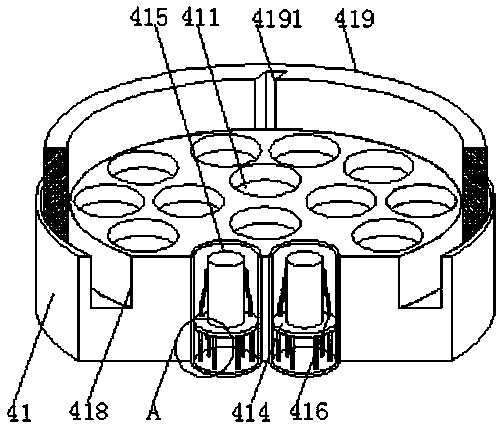 Bottom finishing equipment for the production of straight glass water cups