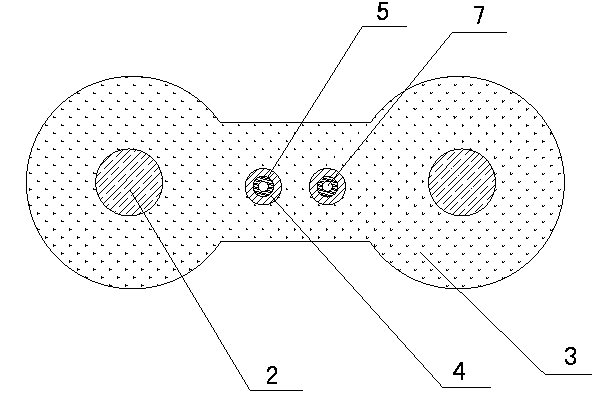 Butterfly self-support type sensing cable