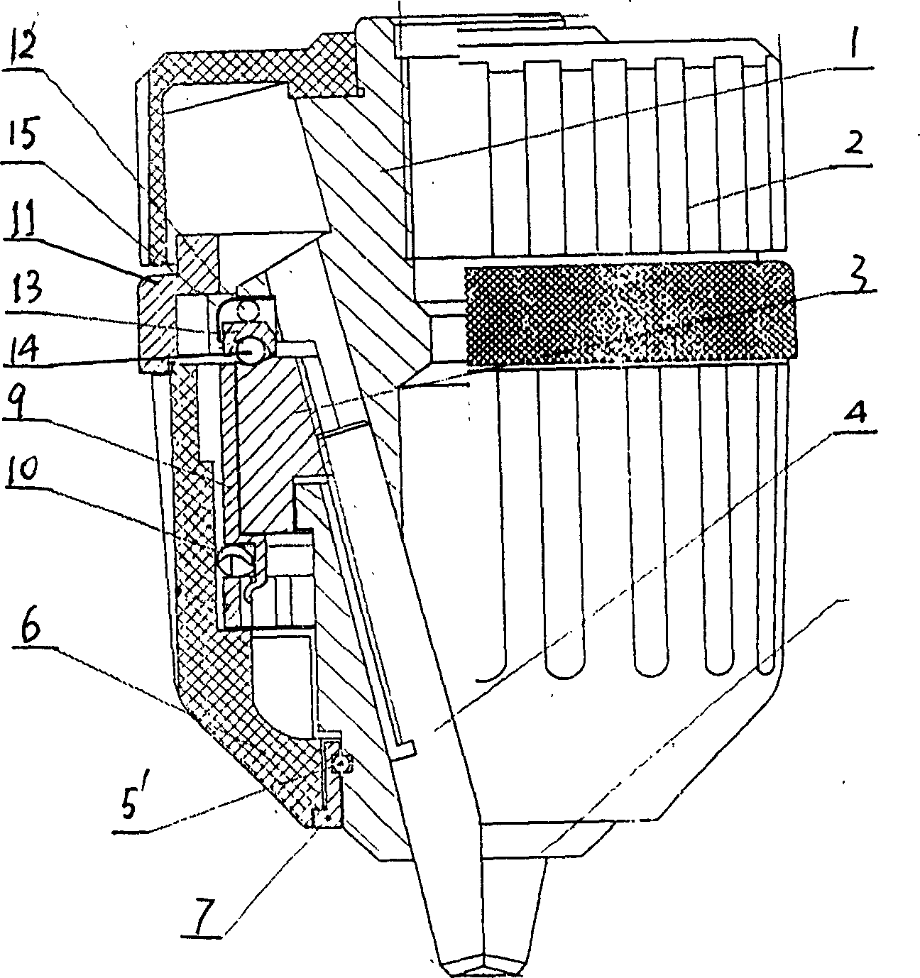 Locking type drill gripping head