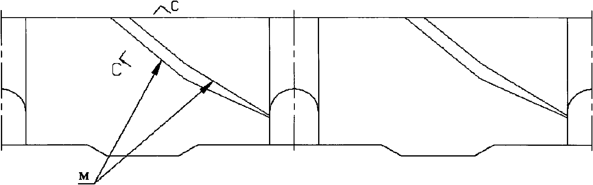 Method for processing stepped nonlinear spiral groove of 16PA6 injection pump plunger