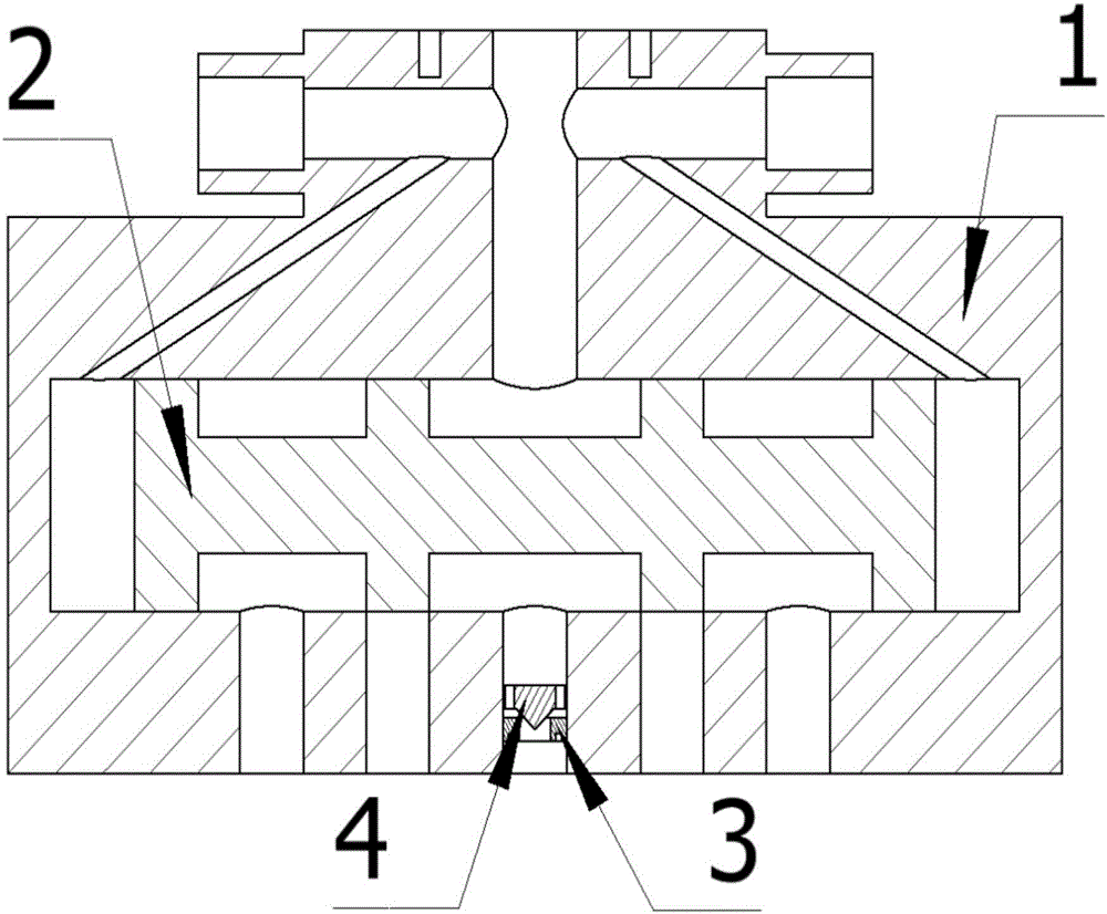 Device used for restraining self-excited oscillation of servo valve and capable of adjusting orifice area