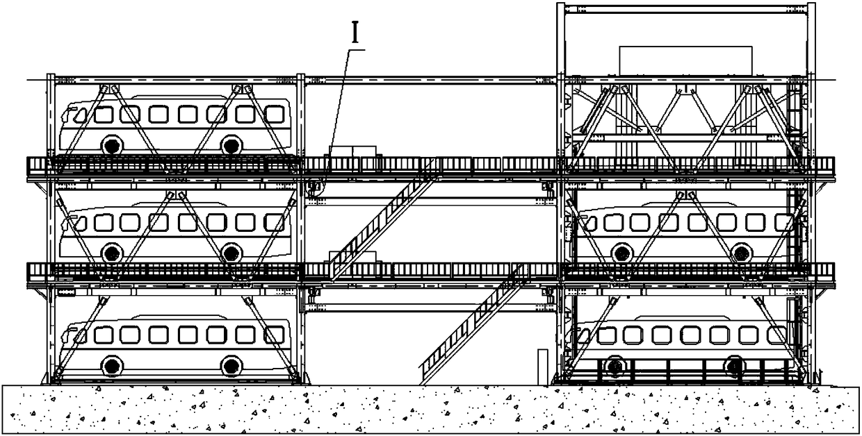 Mechanical three-dimensional parking garage