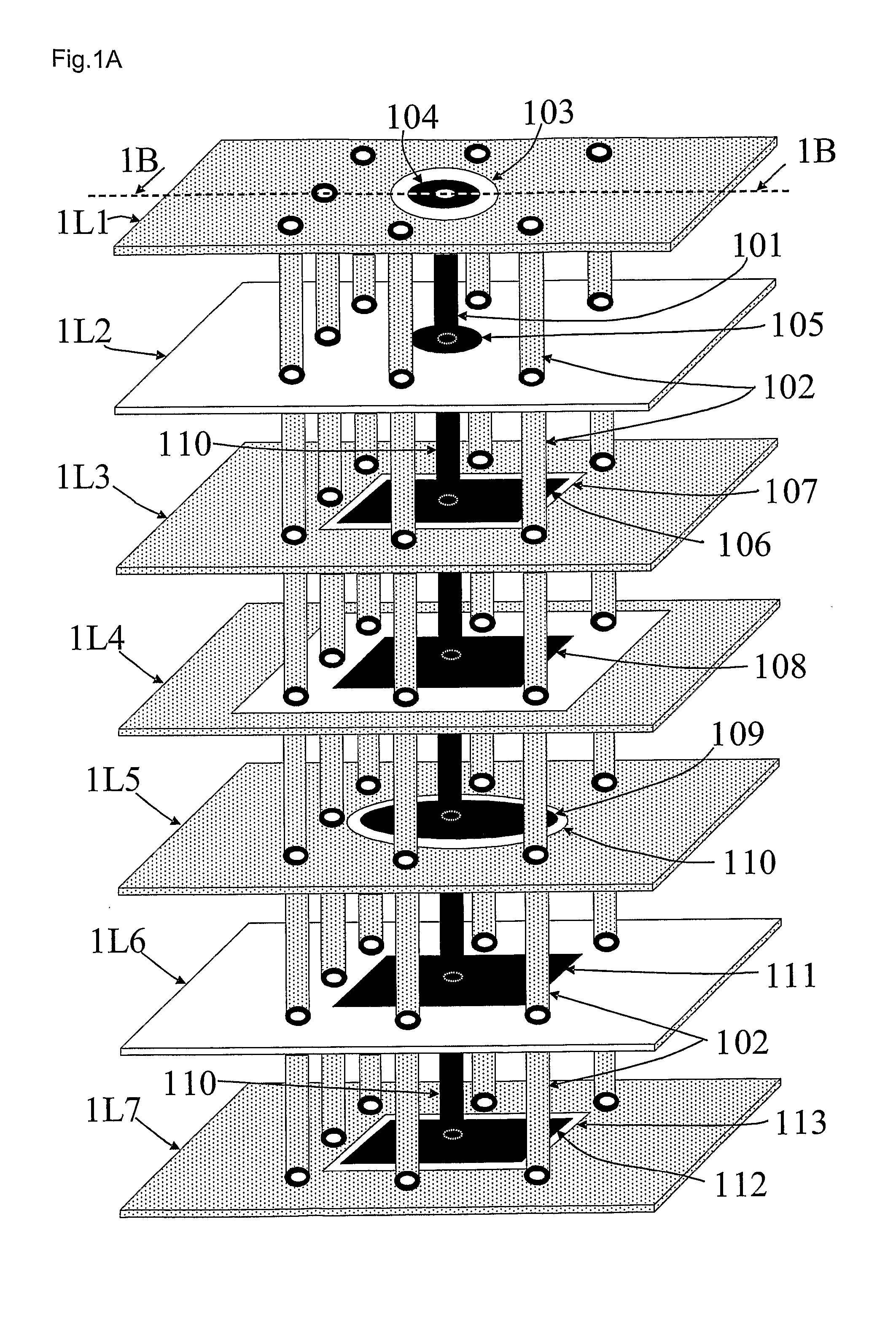 Composite Via Structures and Filters in Multilayer Printed Circuit Boards