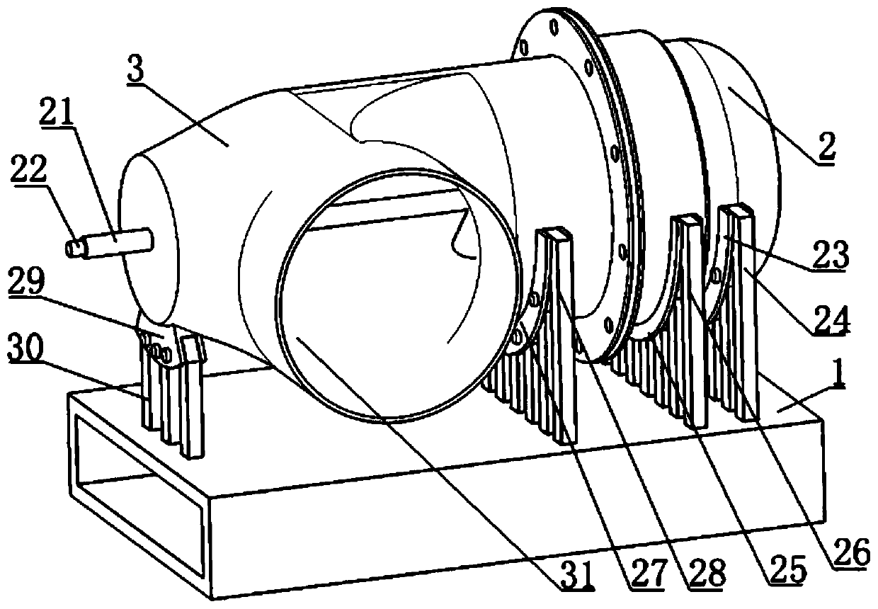 Rotary blade meshing pump core and rotary blade meshing pump