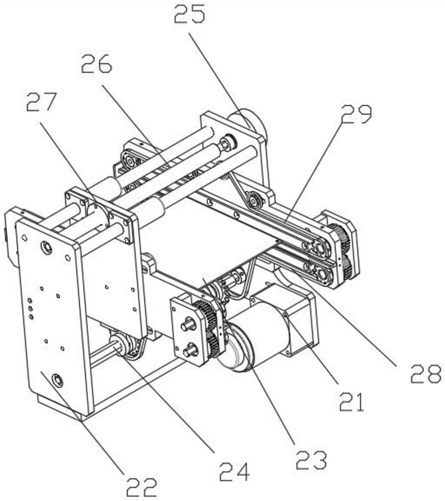 Printing device of wrapping paper and using method of printing device