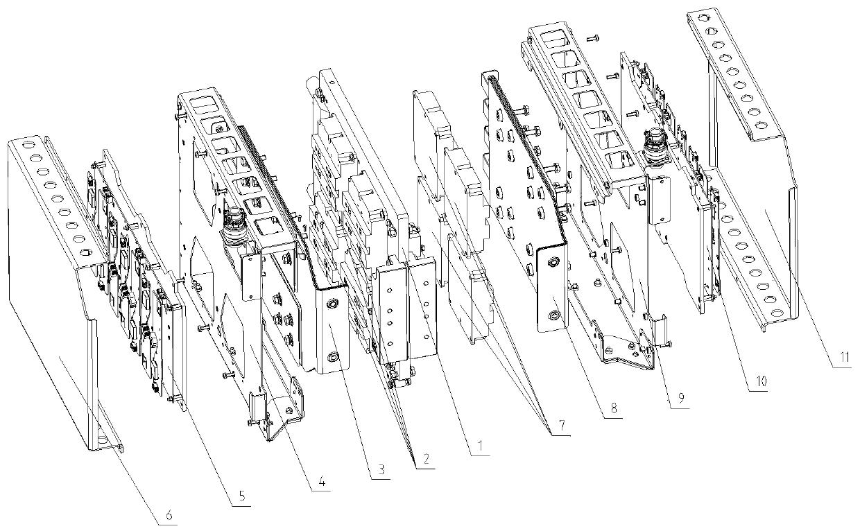 Water cooling heat dissipation power module used for rail transit