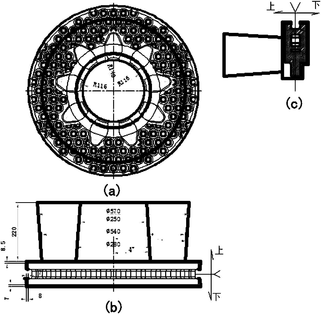 Casting technology of rare earth alloy brake disc casting for high speed railway passenger train