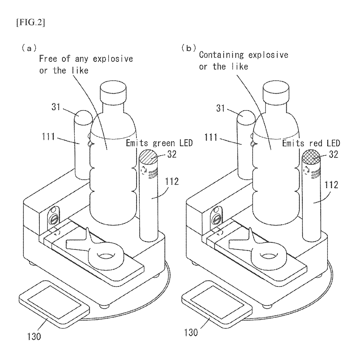 Liquid examination device and liquid examination method