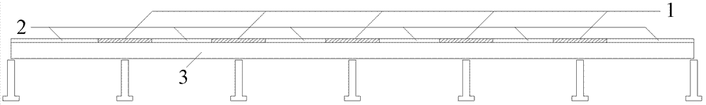 Anti-cracking steel-concrete combined continuous girder bridge of negative moment region