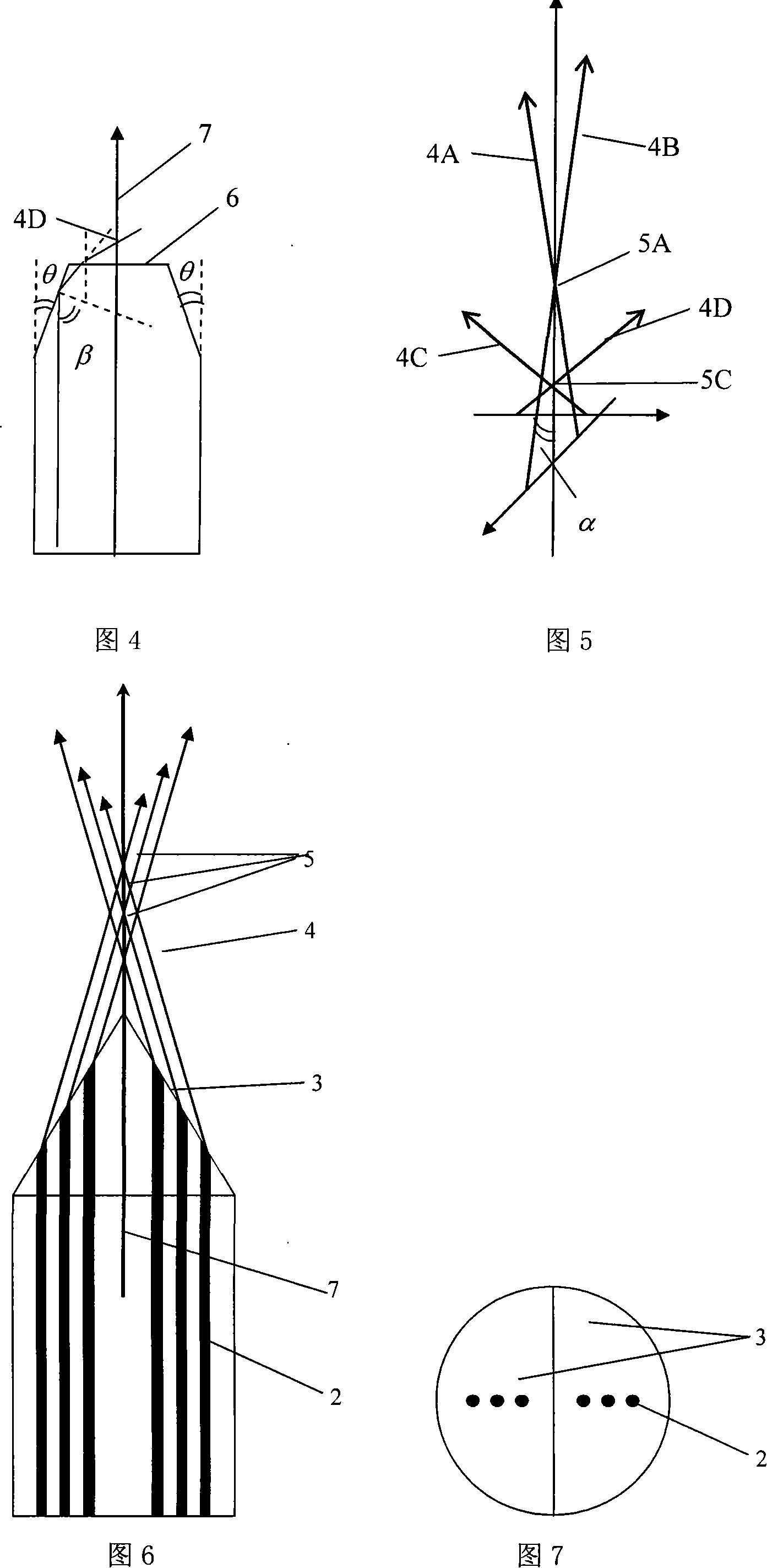 Multiple light forceps integrated on simple optical fiber