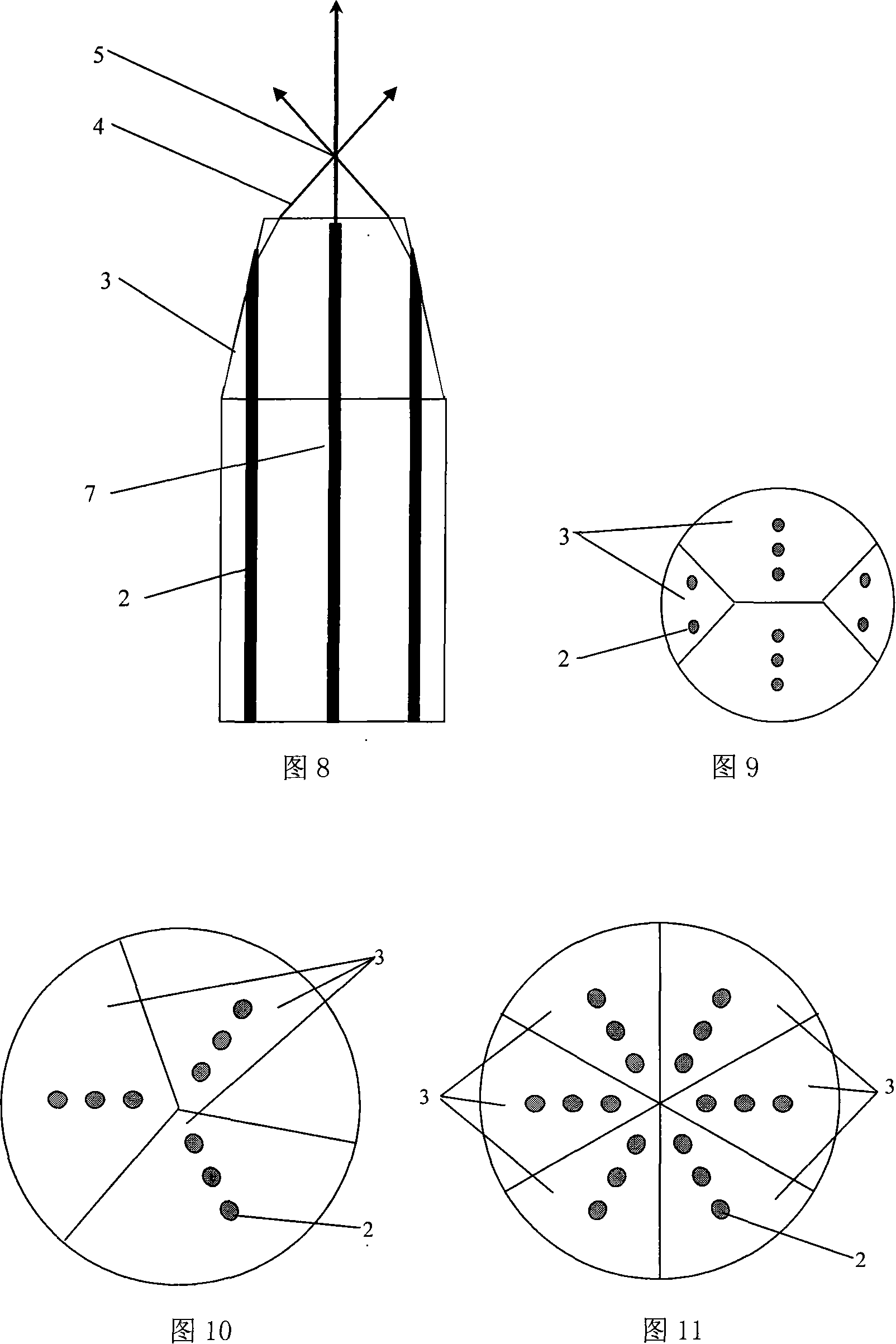 Multiple light forceps integrated on simple optical fiber