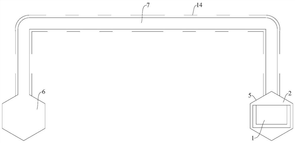 Modular lateral auxiliary mounting frame for smart hospital building