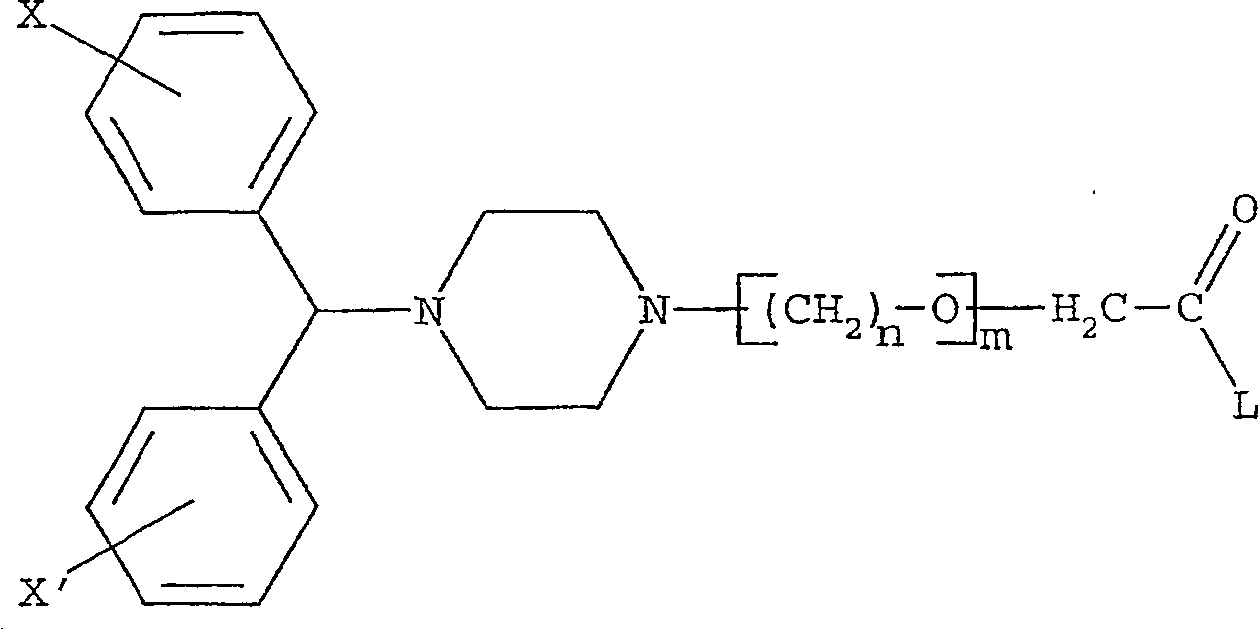 Pharmaceutical composition of piperazine derivatives