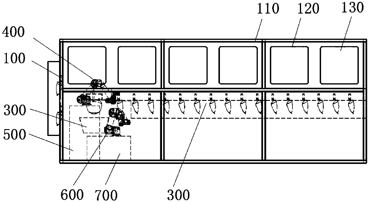 Automatic spraying equipment for PC mask production line