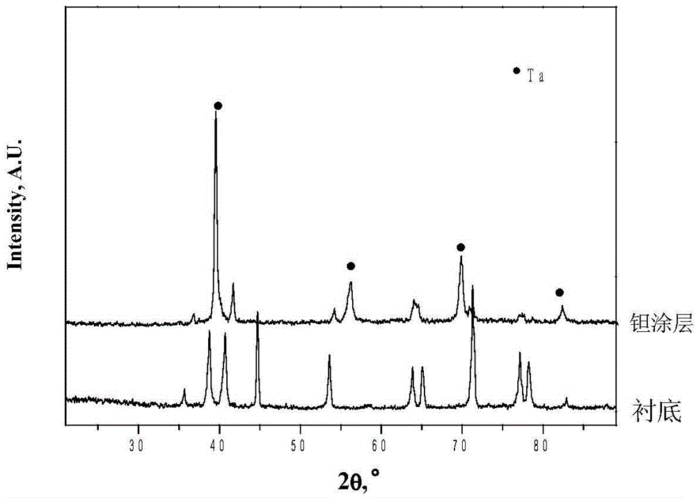 Tantalum-copper coating for bone implantation and preparation method of tantalum-copper coating