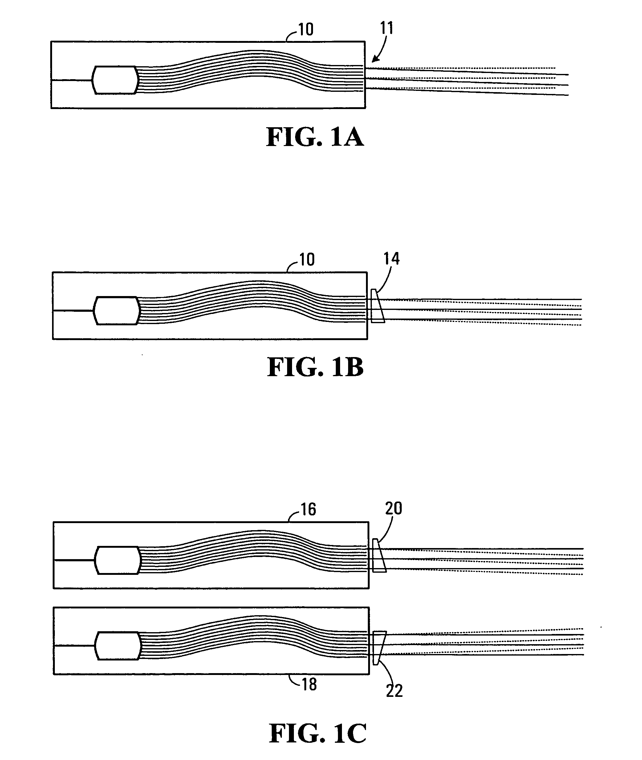 Optical compensator array for dispersive element arrays