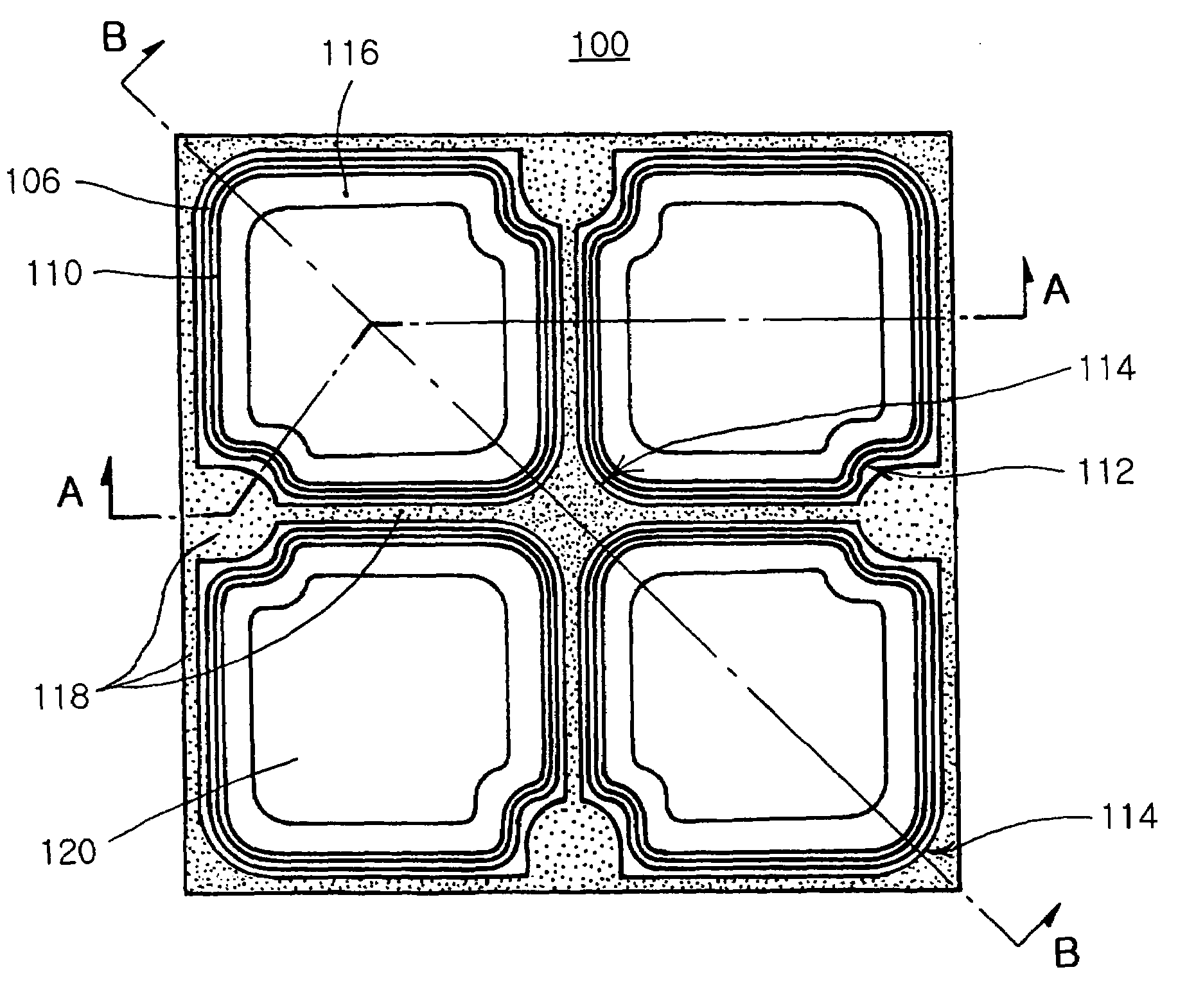 High power flip chip LED