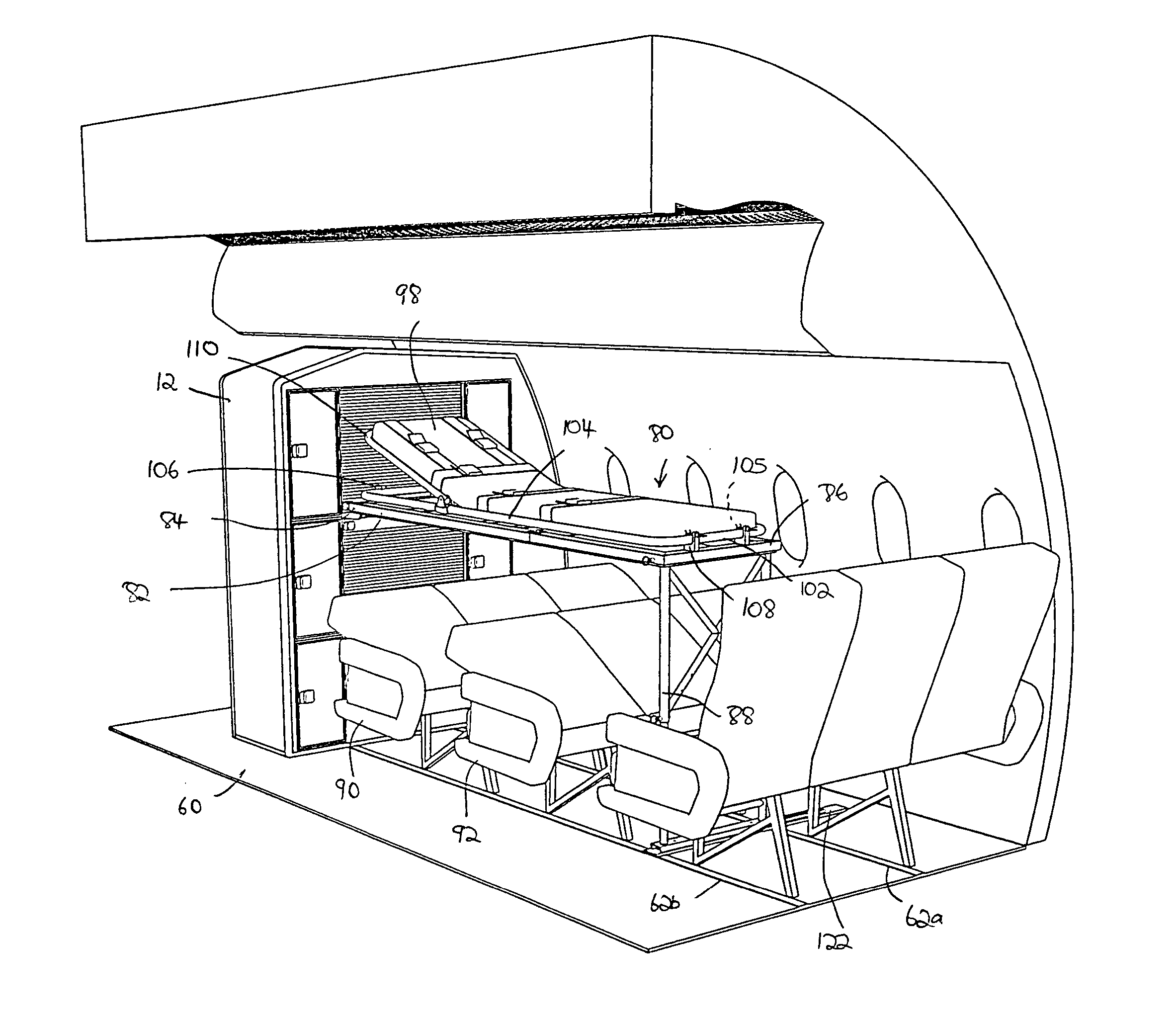 Aircraft medical unit