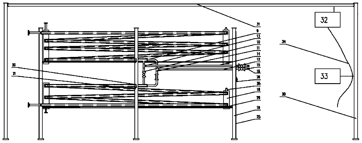 Split type spiral coiled type double-pipe heat exchanger