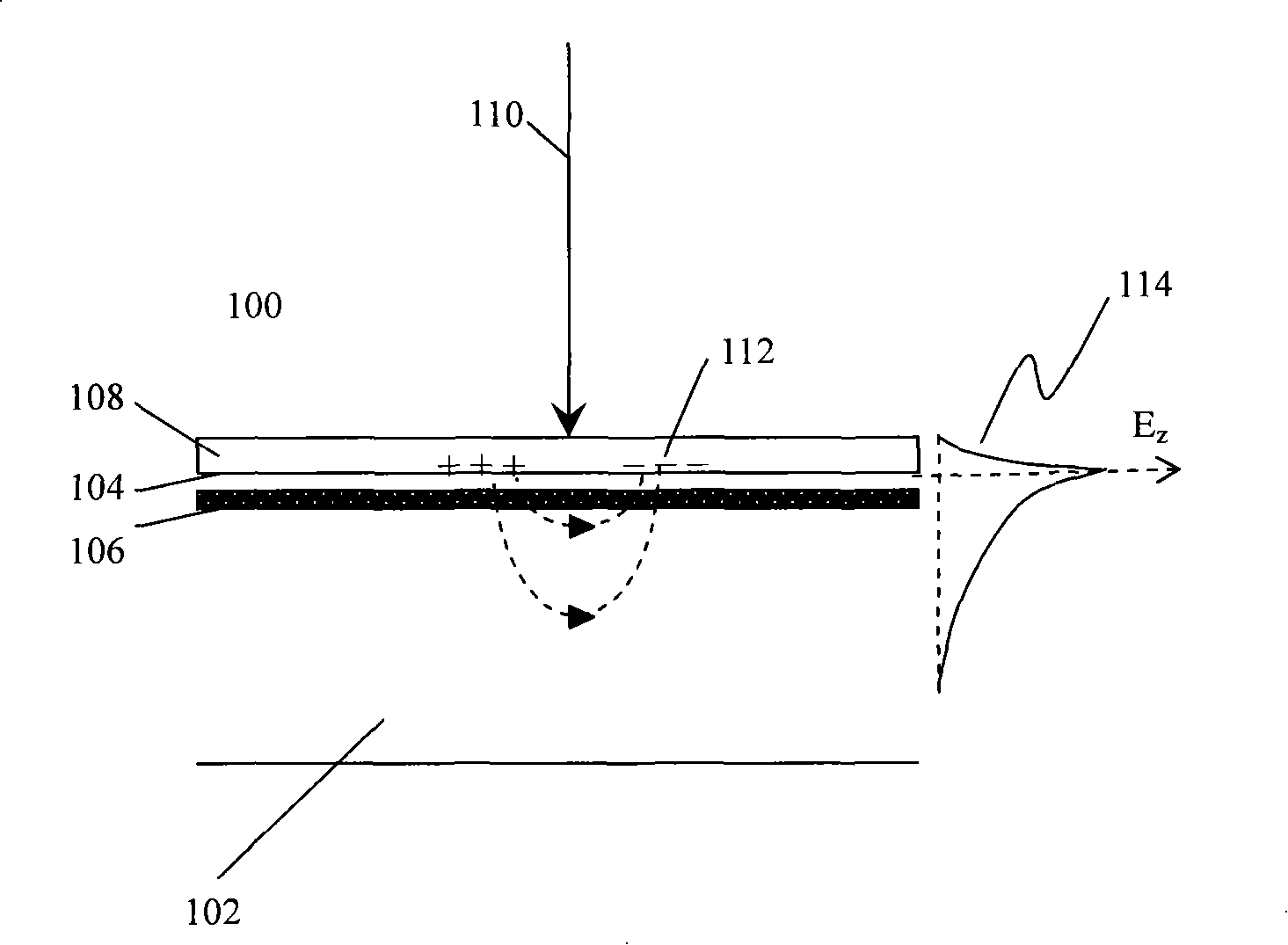 Semiconductor quantum well photon detecting element