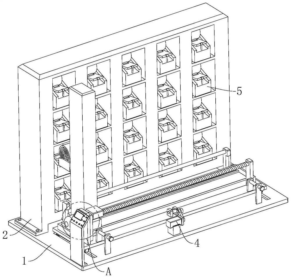 Automatic steel coil conveying and storing device and working method