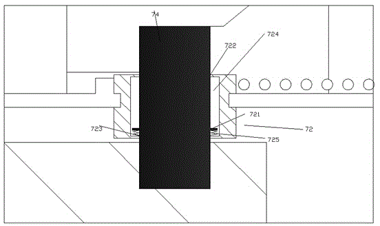 Power supply interface device of power supply equipment with left and right limiting function