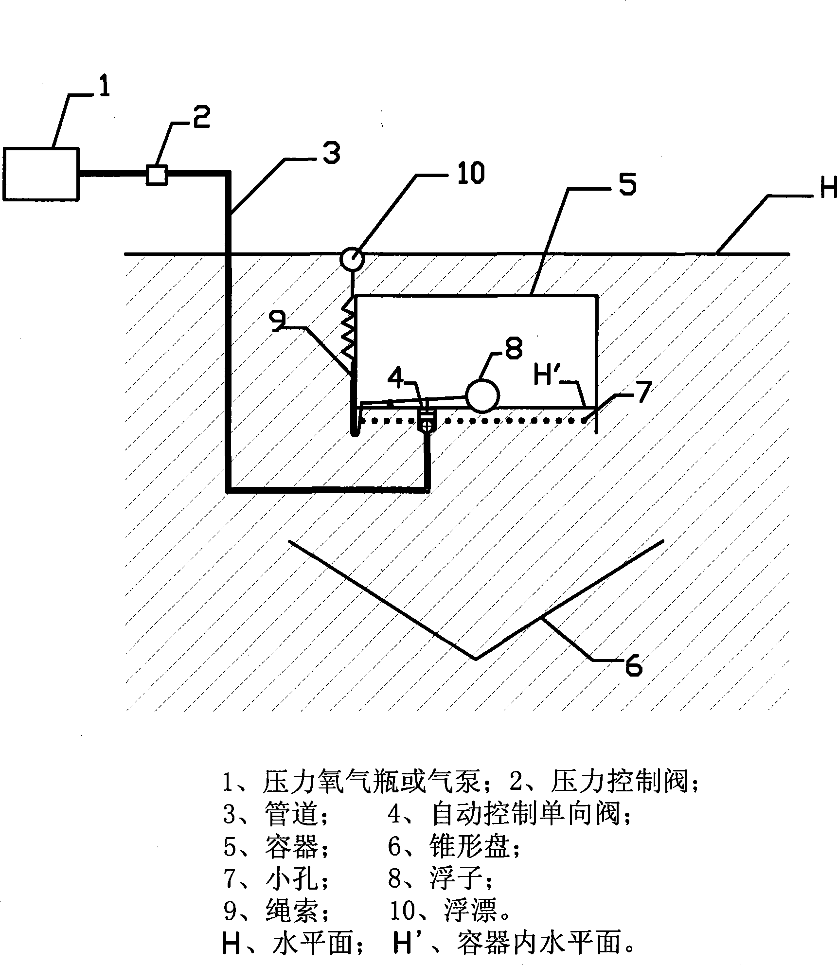 Pressure dissolution type oxygenation device