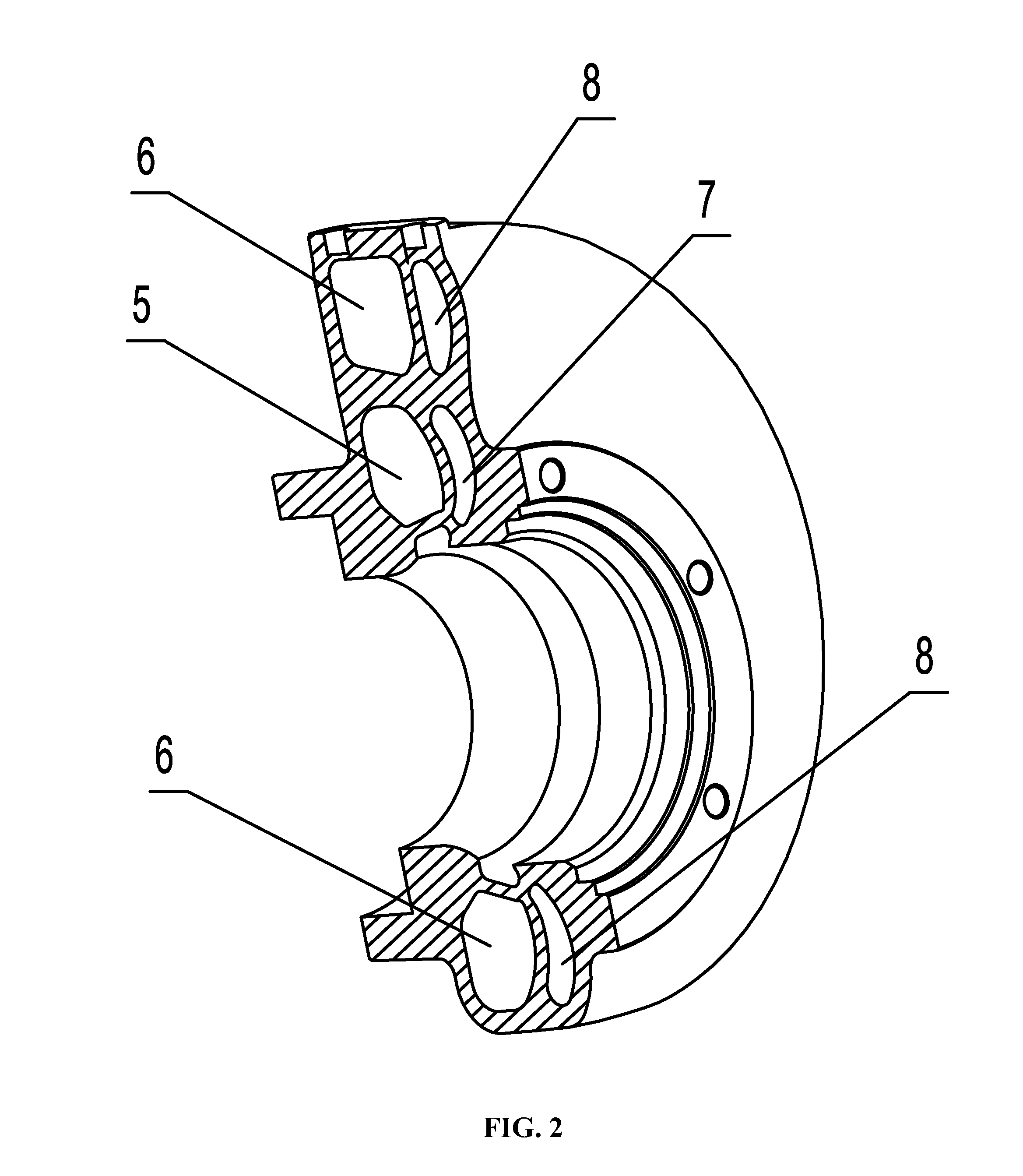 Volute device for turbine